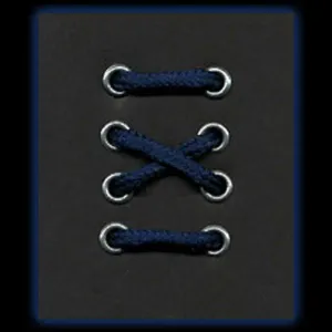 14-20 Eyelet Navy Blue Round Laces (254 cm / 100 in)