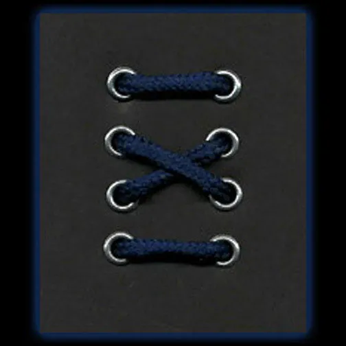 14-20 Eyelet Navy Blue Round Laces (254 cm / 100 in)