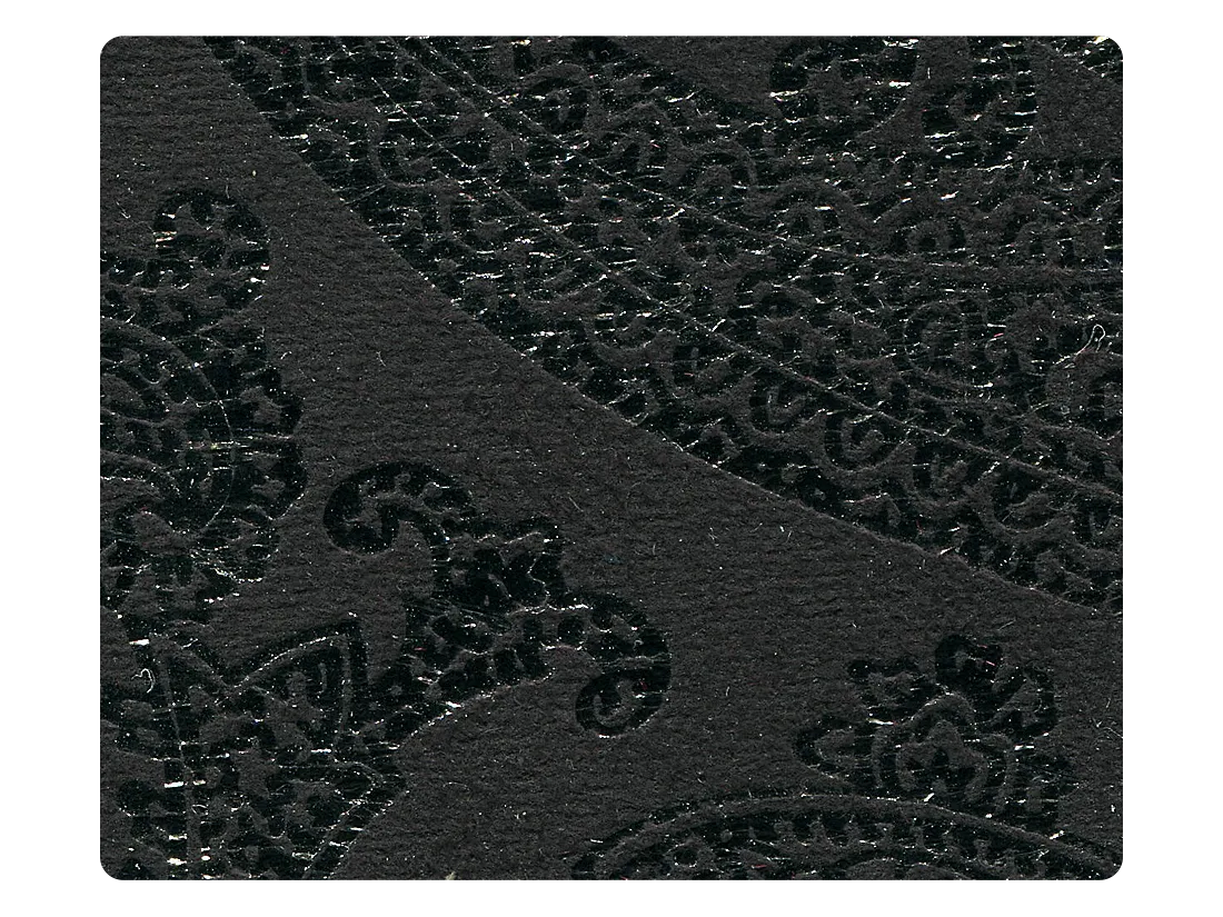 168 Black Flower Velvet -LEDSS