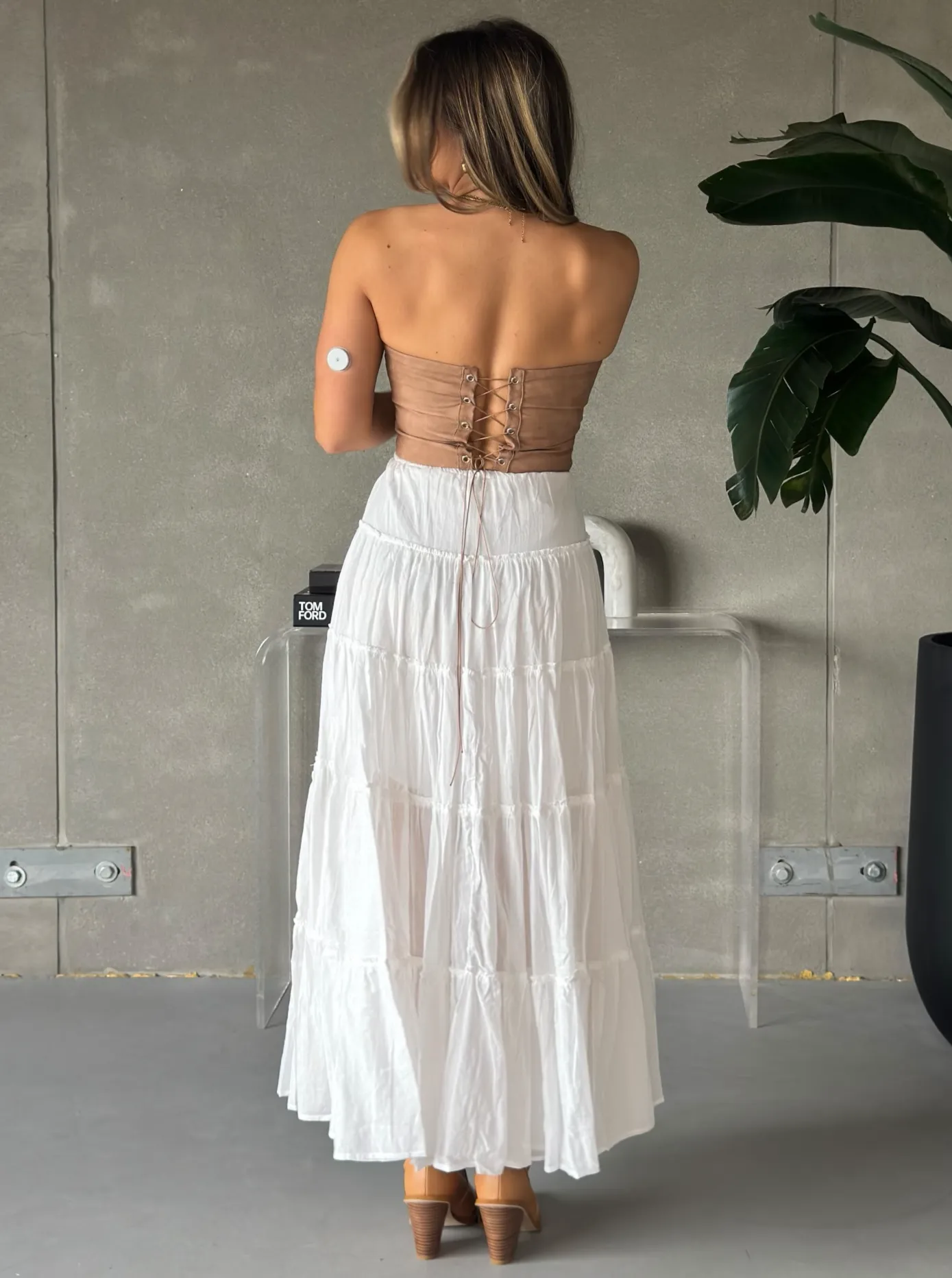 27 Embroidered Western Corset Top