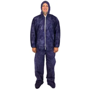 28G - Blue Coveralls – HOOD & BOOTS