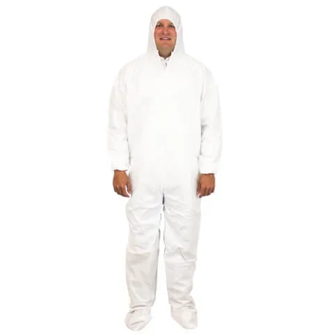 60G – Hoods & Boots – White BB Coveralls