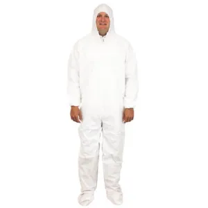 60G – Hoods & Boots – White BB Coveralls