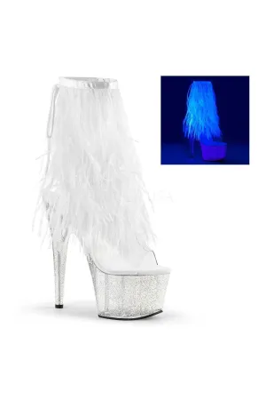 ADORE-1017MFF Platform Boot  | Clear Vinyl