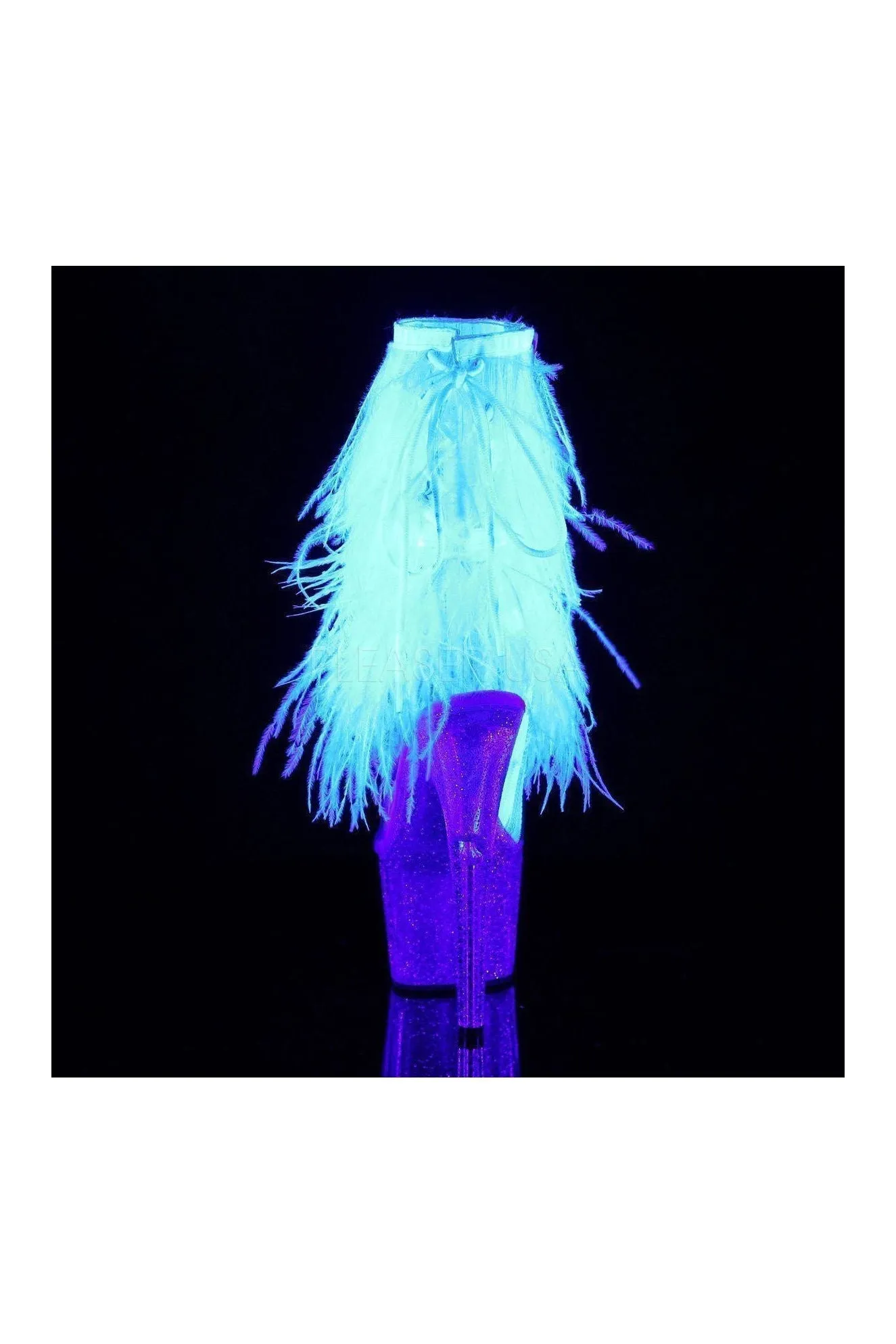 ADORE-1017MFF Platform Boot  | Clear Vinyl
