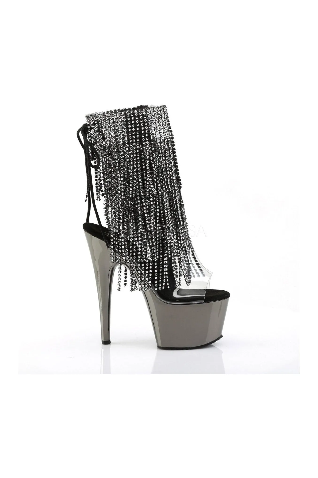 ADORE-1017RSF Platform Boot  | Black Vinyl