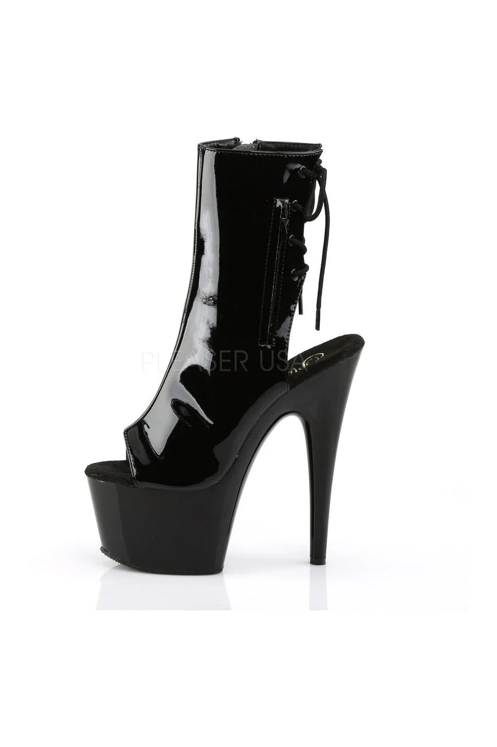 ADORE-1018 Platform Boot  | Black Patent