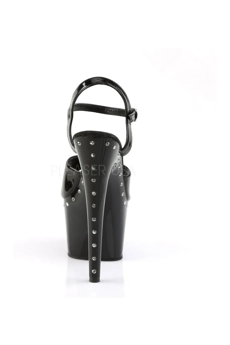 ADORE-709LS Platform Sandal  | Black Patent