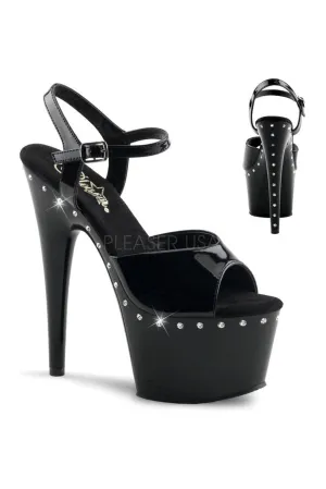ADORE-709LS Platform Sandal  | Black Patent