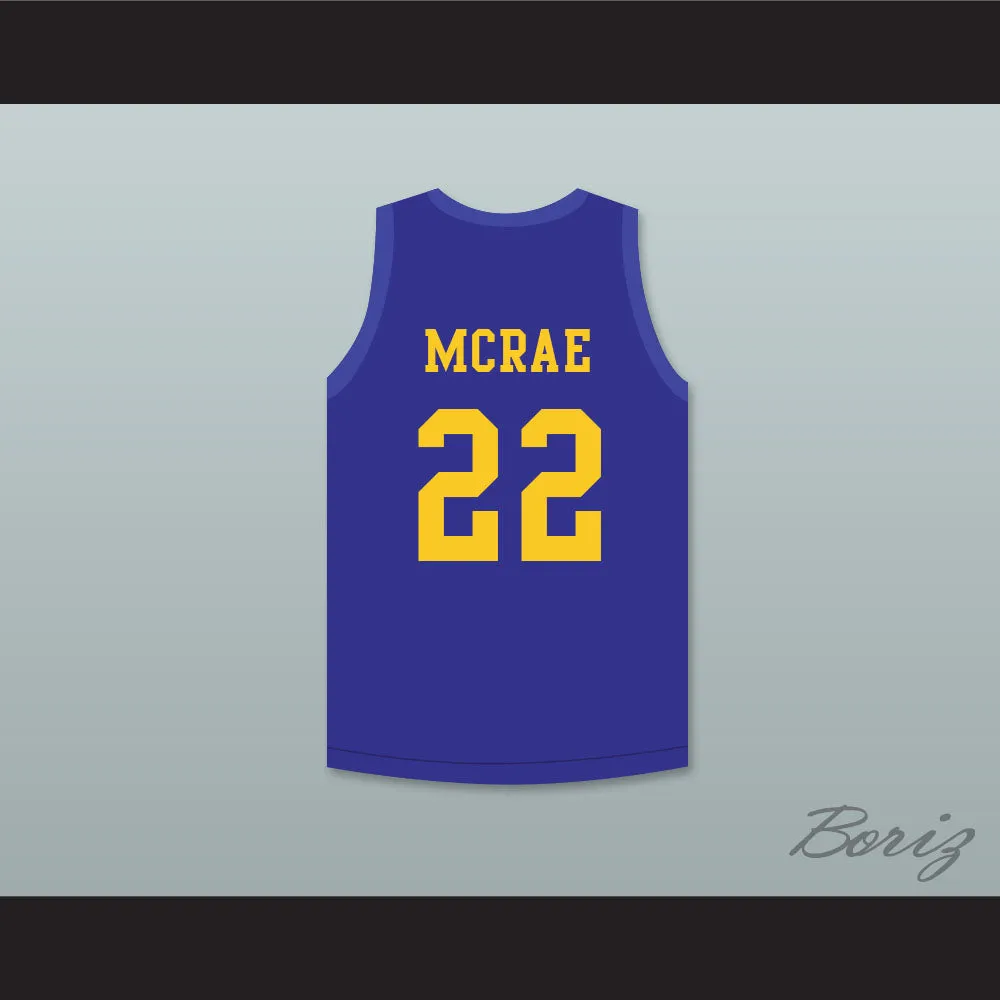 Anfernee Hardaway Butch McRae 22 Western University Blue Basketball Jersey with Blue Chips Patch