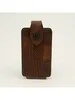 Ariat® Distressed Brown Leather USA Flag Medium Phone Case