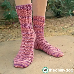 Azalea Socks: Knitting Pattern PDF
