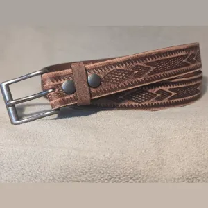 BH Men's Distressed Leather Western Belt #2885