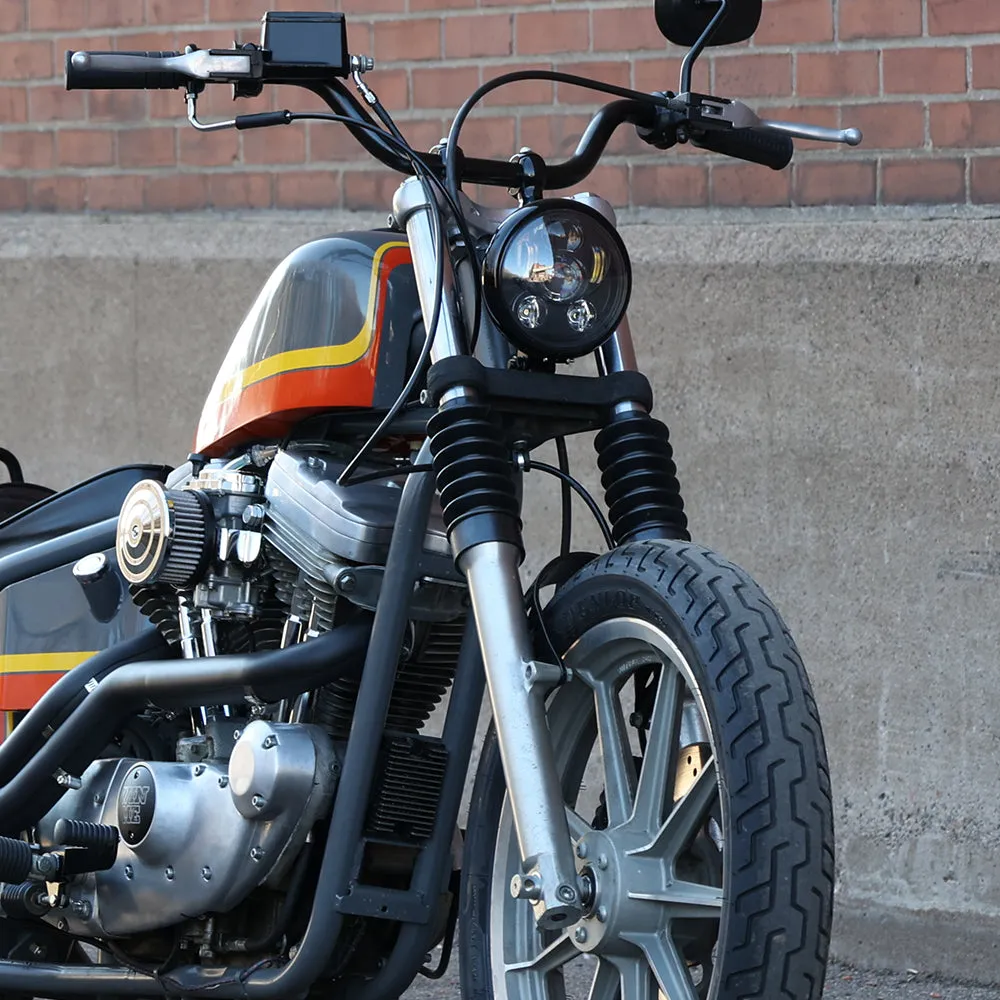 Black 39mm Fork Boots - Sportster / Dyna