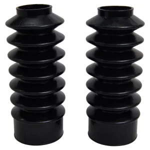 Black 39mm Fork Boots - Sportster / Dyna