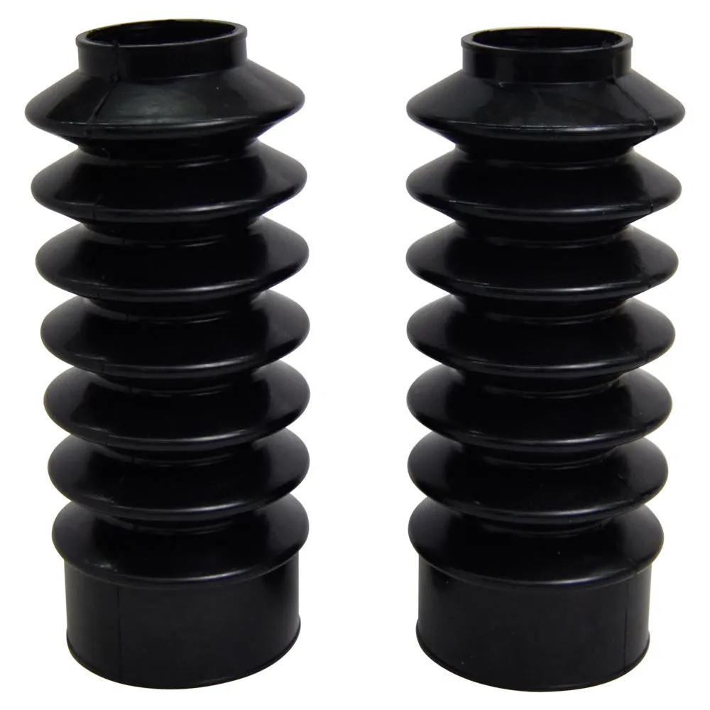 Black 39mm Fork Boots - Sportster / Dyna