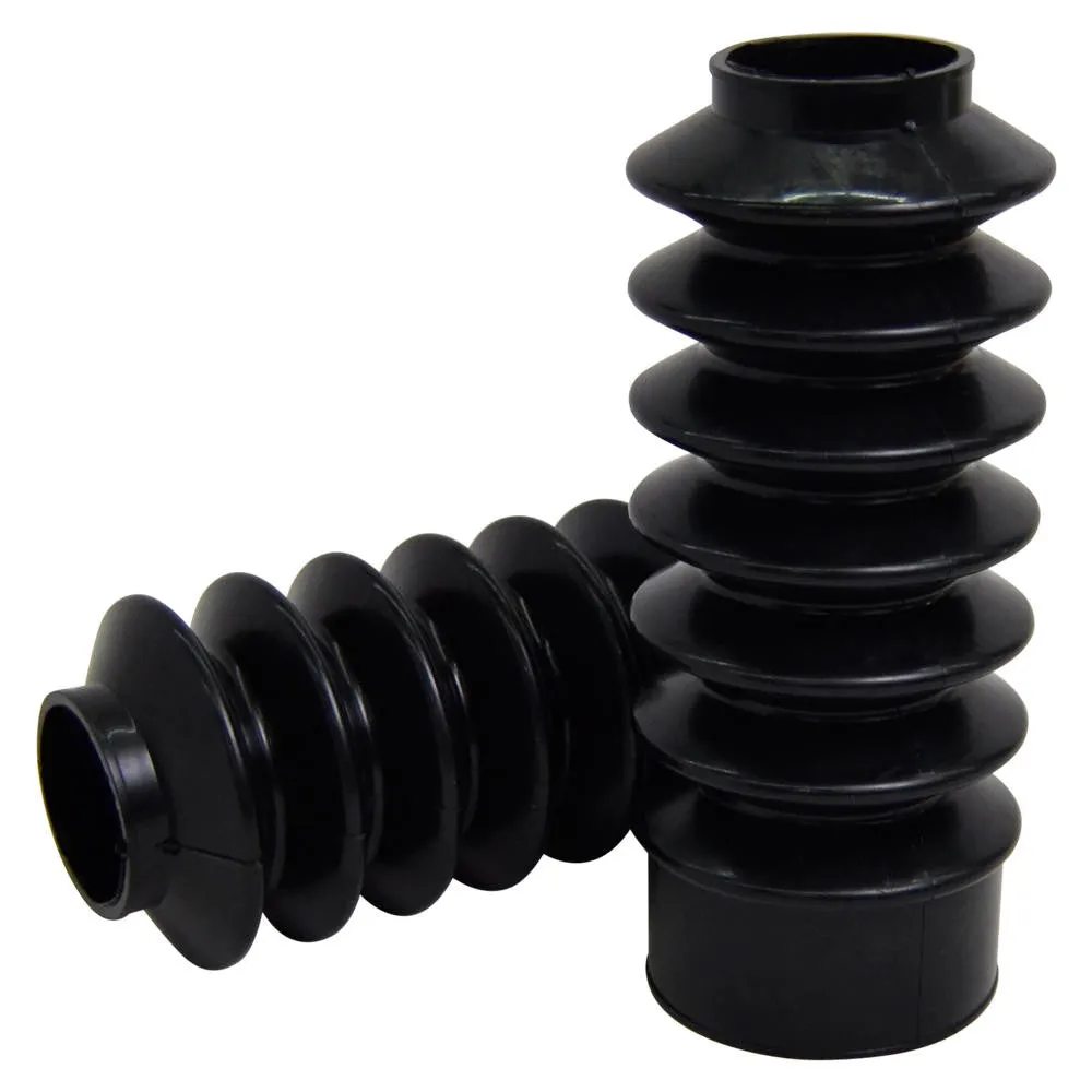 Black 39mm Fork Boots - Sportster / Dyna