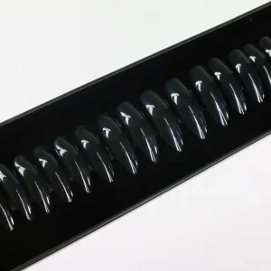 Black Long Stiletto Press On Nails