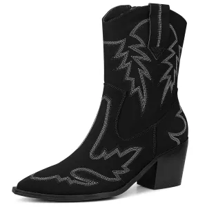 Black Western Ankle Boots | Dreamofthe90s