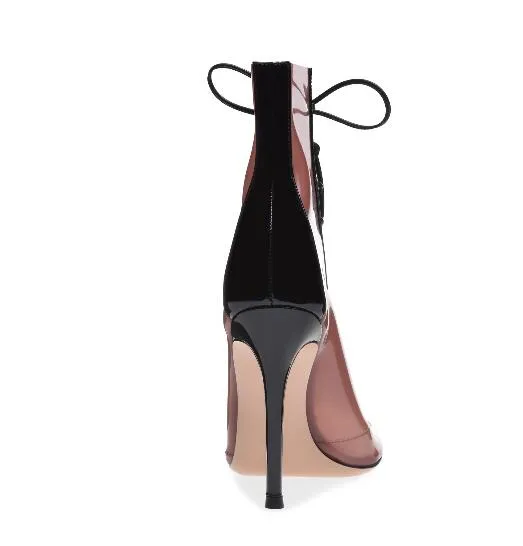 Boots Mid Heels "Cut out"
