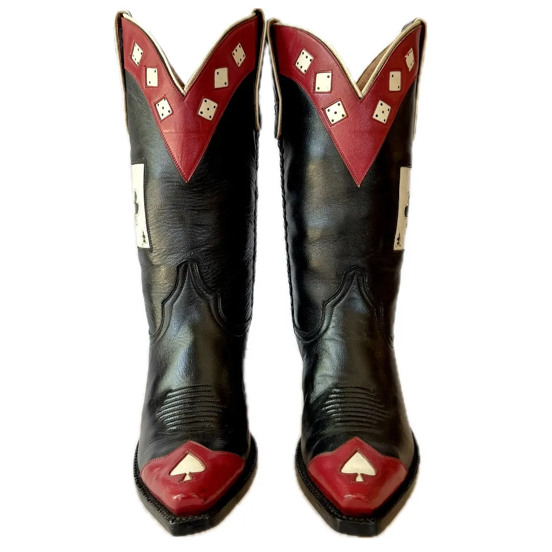 CABORCA Vintage Las Vegas Gambling Playing Cards Cowboy Boots