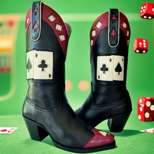 CABORCA Vintage Las Vegas Gambling Playing Cards Cowboy Boots