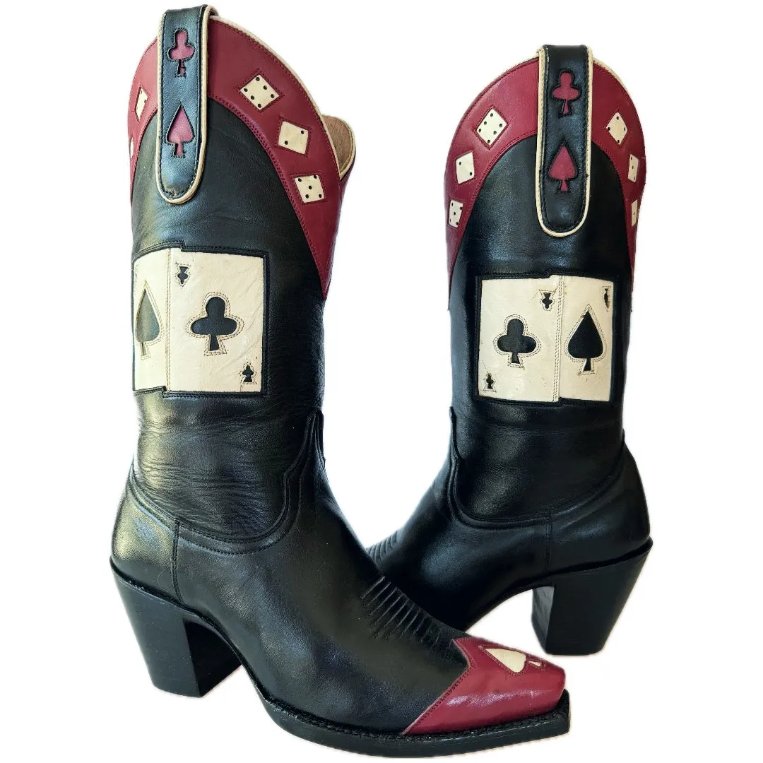 CABORCA Vintage Las Vegas Gambling Playing Cards Cowboy Boots
