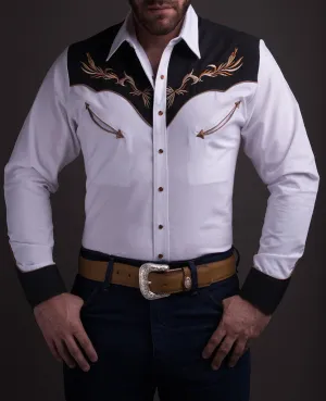 Camisa Rafael Amaya Western Style 048CA01 En Blanco