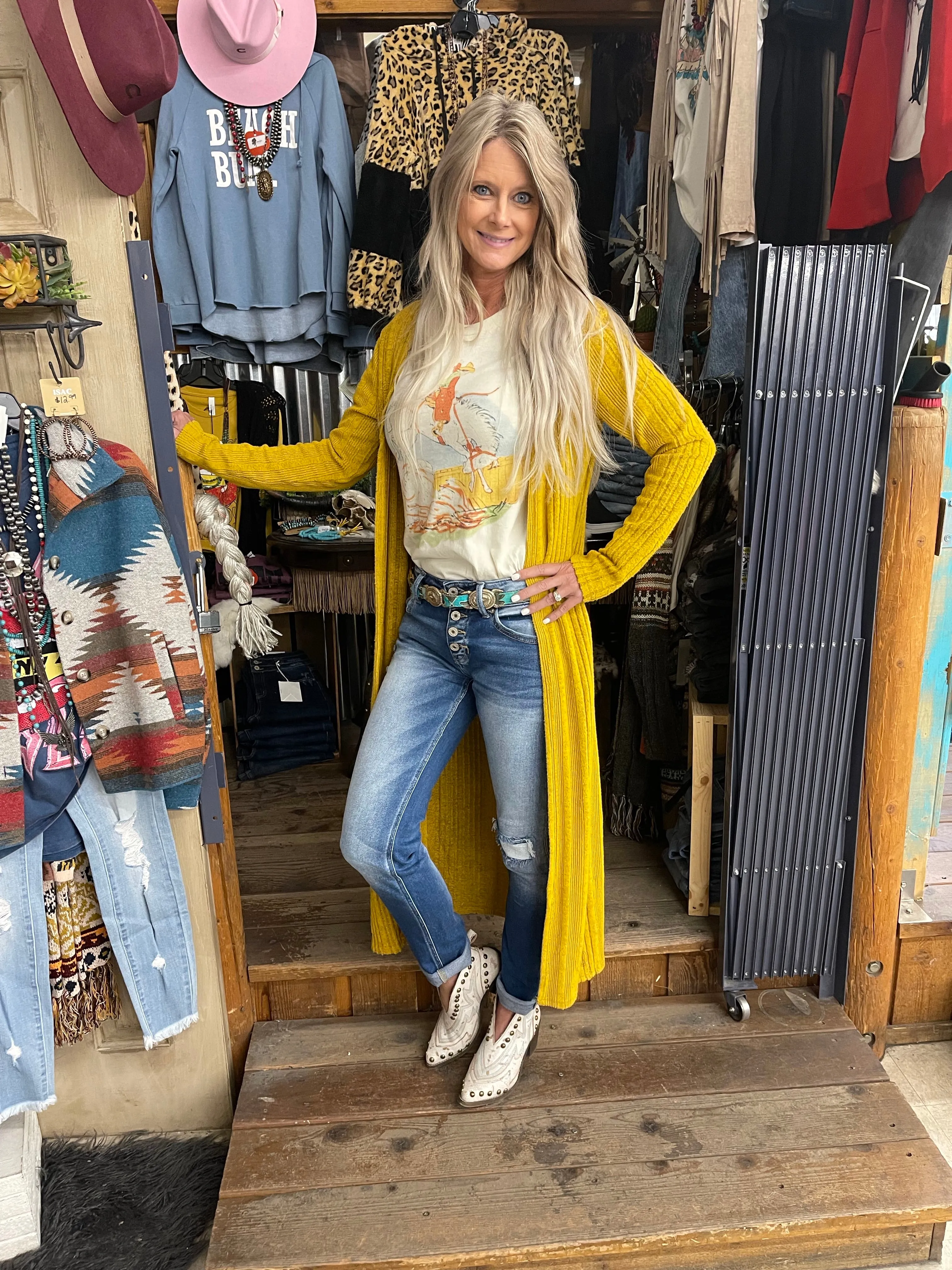 Carolina Cuff Straight Jeans