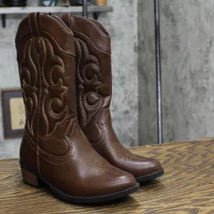 Cat & Jack Kids Boys Western Cowboy Boots 166cd9cfbf0530 Brown 1