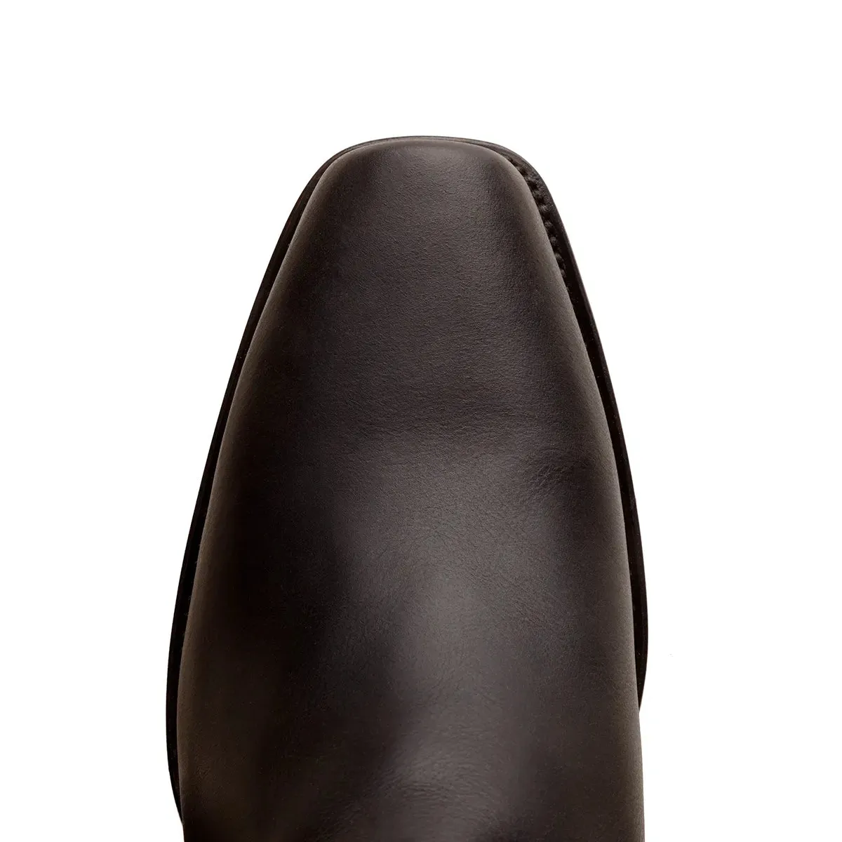 Cavalry Square Toe Harness Boot - Encino Black