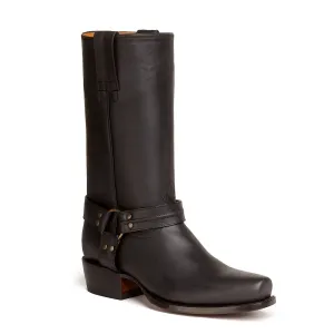 Cavalry Square Toe Harness Boot - Encino Black