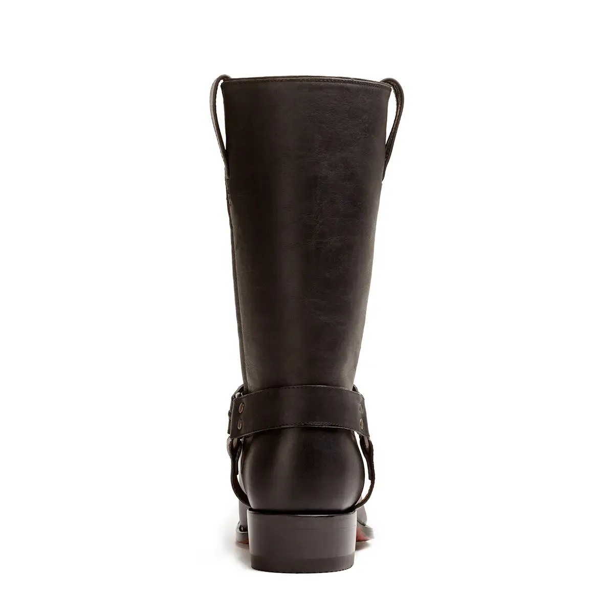 Cavalry Square Toe Harness Boot - Encino Black