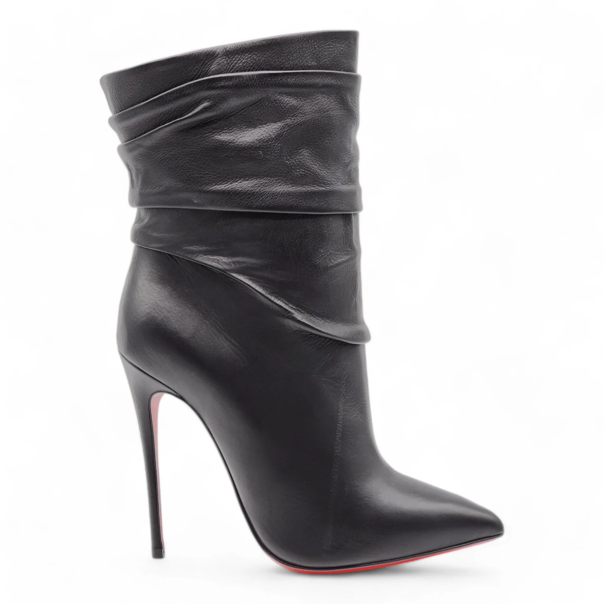 Christian Louboutin Ishtar 120mm Stiletto Boots - Leather - Black 35.5