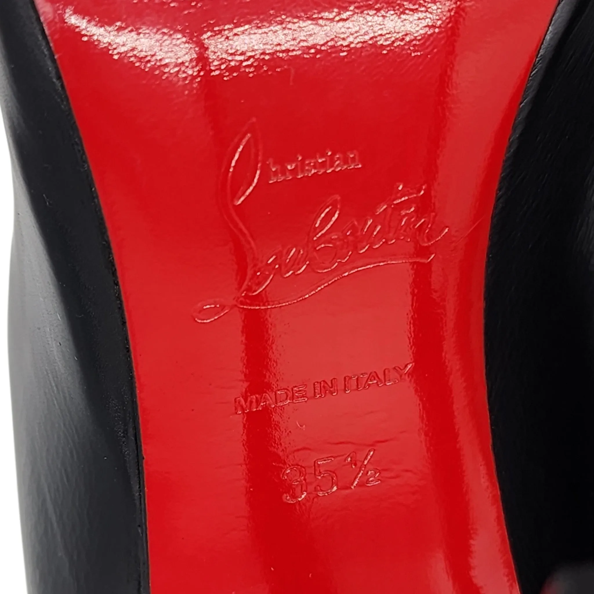 Christian Louboutin Ishtar 120mm Stiletto Boots - Leather - Black 35.5