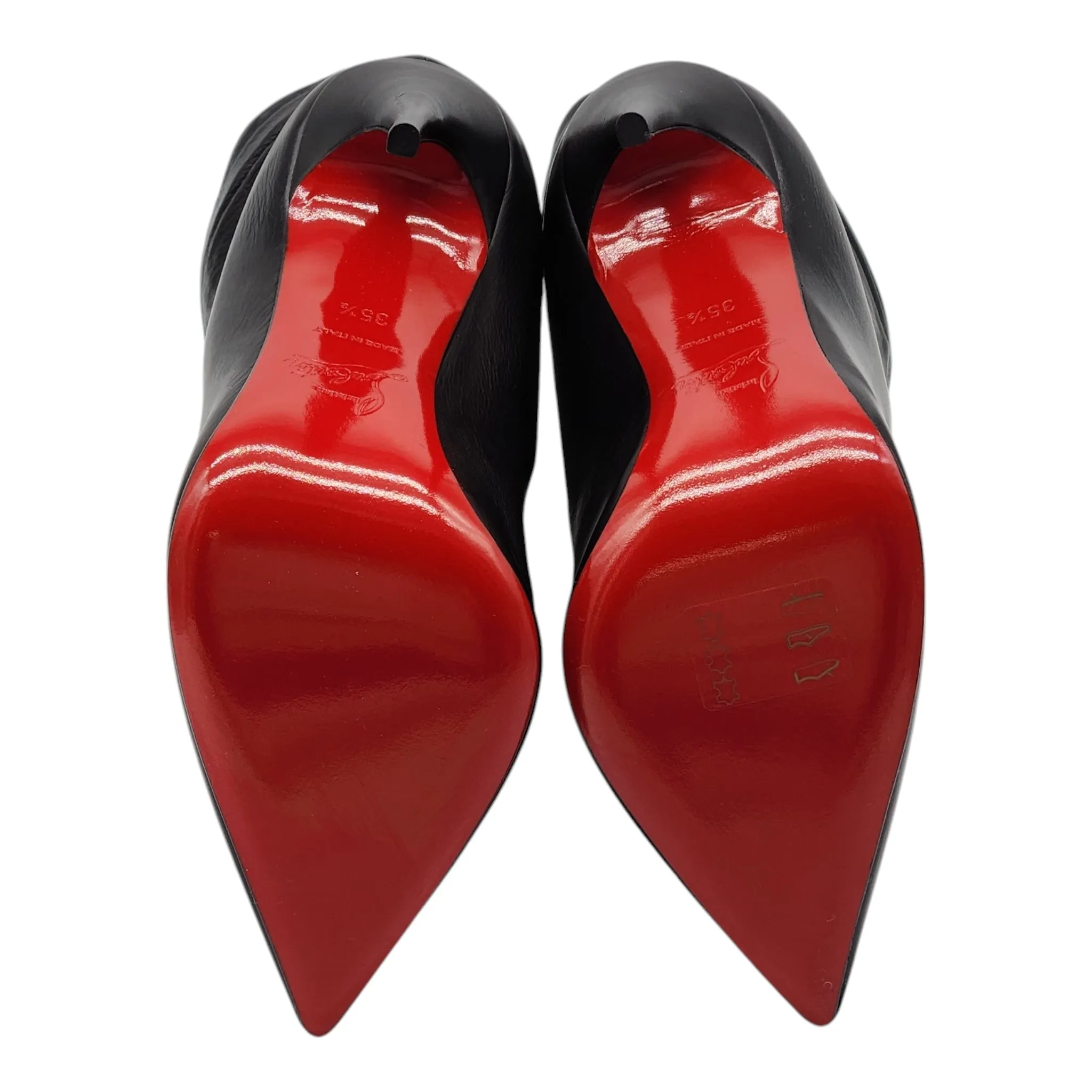 Christian Louboutin Ishtar 120mm Stiletto Boots - Leather - Black 35.5