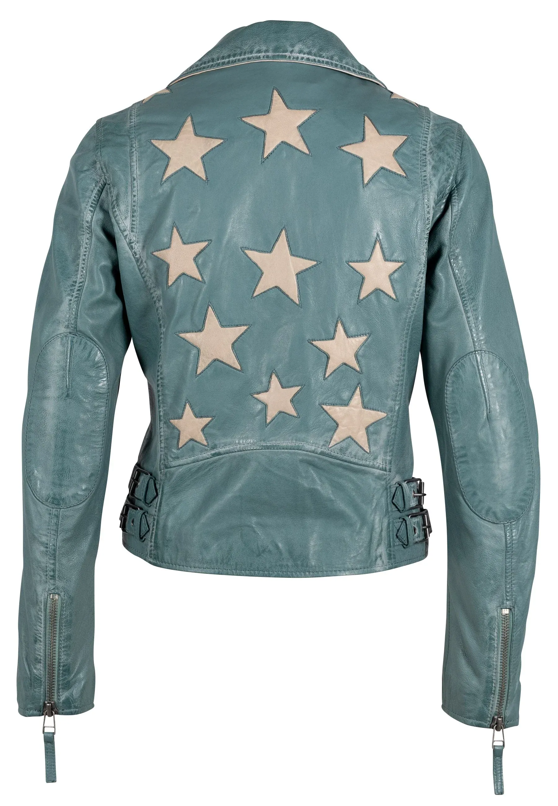 Christy Lamb Leather Inlay Star Jacket