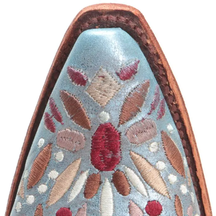 Circle G Womens Shedron Blue Floral Cowboy Boots L5369
