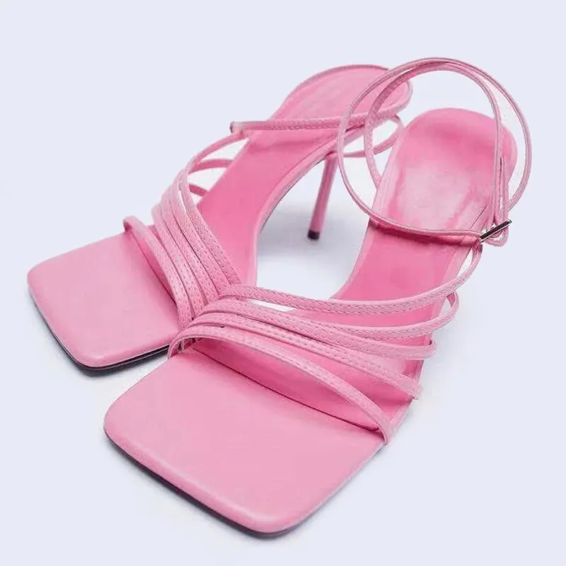 Classy High Heel Sandals Stiletto Open-Toe Shoes