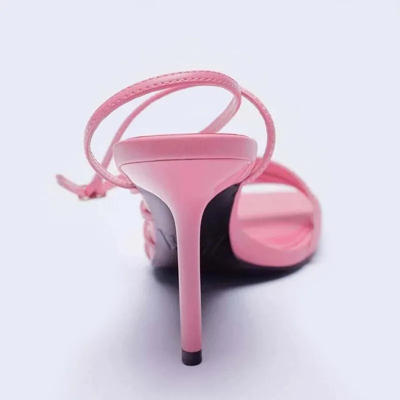 Classy High Heel Sandals Stiletto Open-Toe Shoes