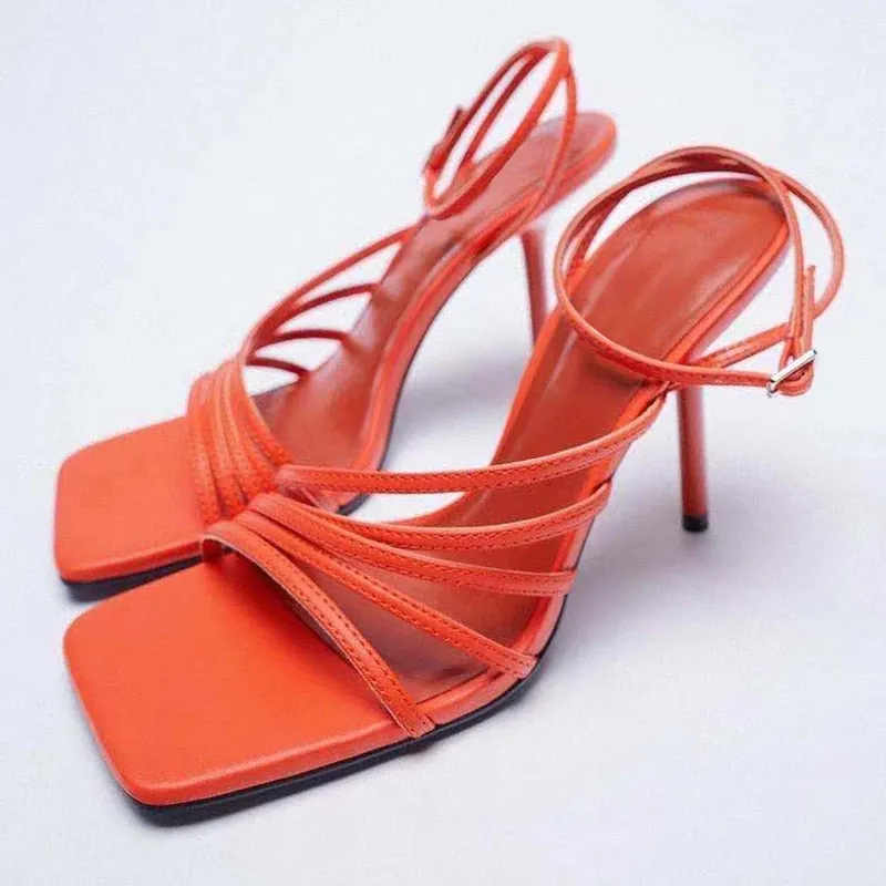 Classy High Heel Sandals Stiletto Open-Toe Shoes