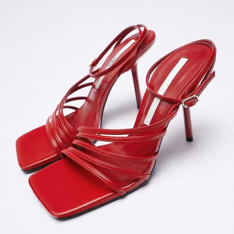 Classy High Heel Sandals Stiletto Open-Toe Shoes