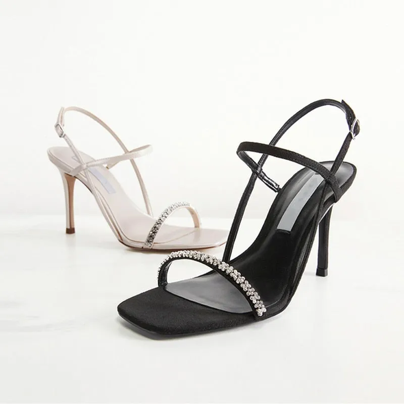 Classy High Heel Sandals Stiletto Open-Toe Shoes