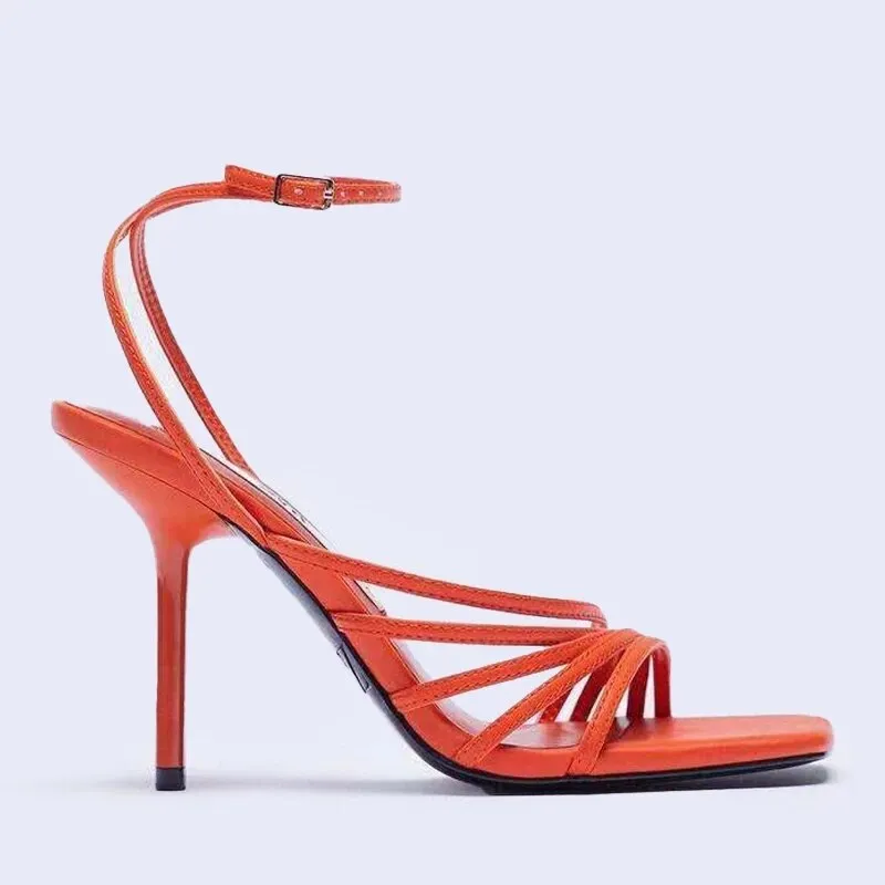 Classy High Heel Sandals Stiletto Open-Toe Shoes
