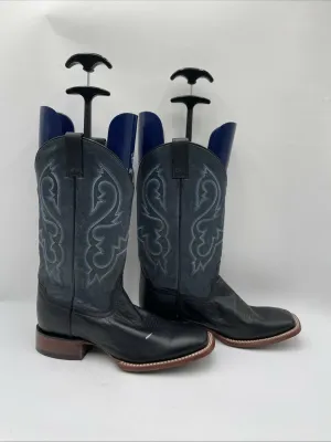 Cody James Men's Embroidered Western Boots Navy Blue/Black Size 9.5D - Very Good