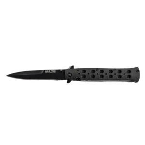 COLD STEEL BLACK STILETTO BLADE FOLDING KNIFE