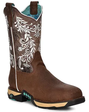 Corral Women's Embroidered Water Resistant Work Boots - Composite Toe W5008