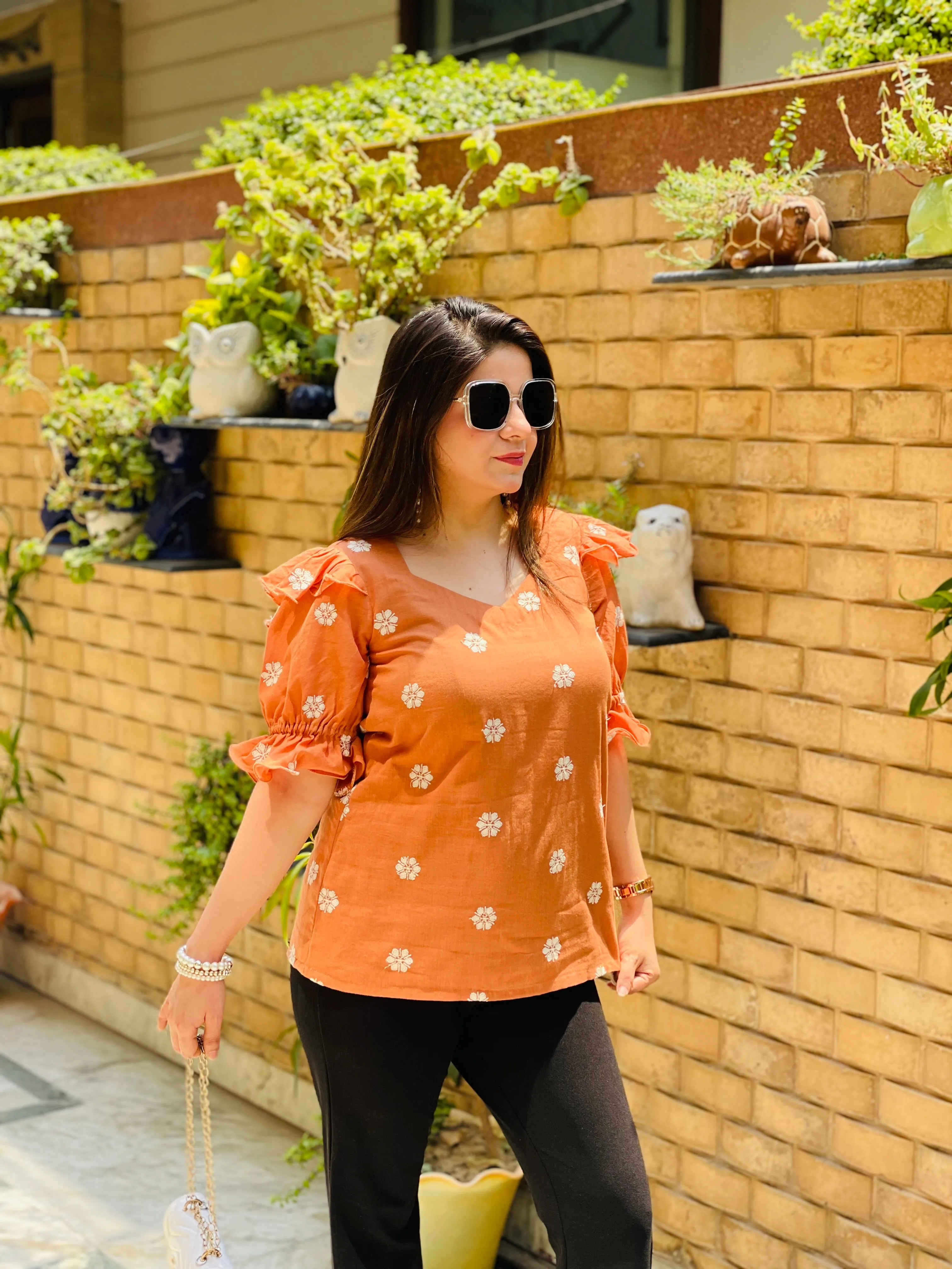 Cotton Embroidered Top