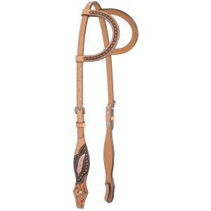 Country Legend Gator & Feather Two Ear Headstall