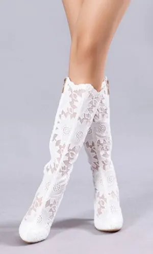Cowboy Princess Romantic Bridal Boots - NZ_L318 - SOLD OUT